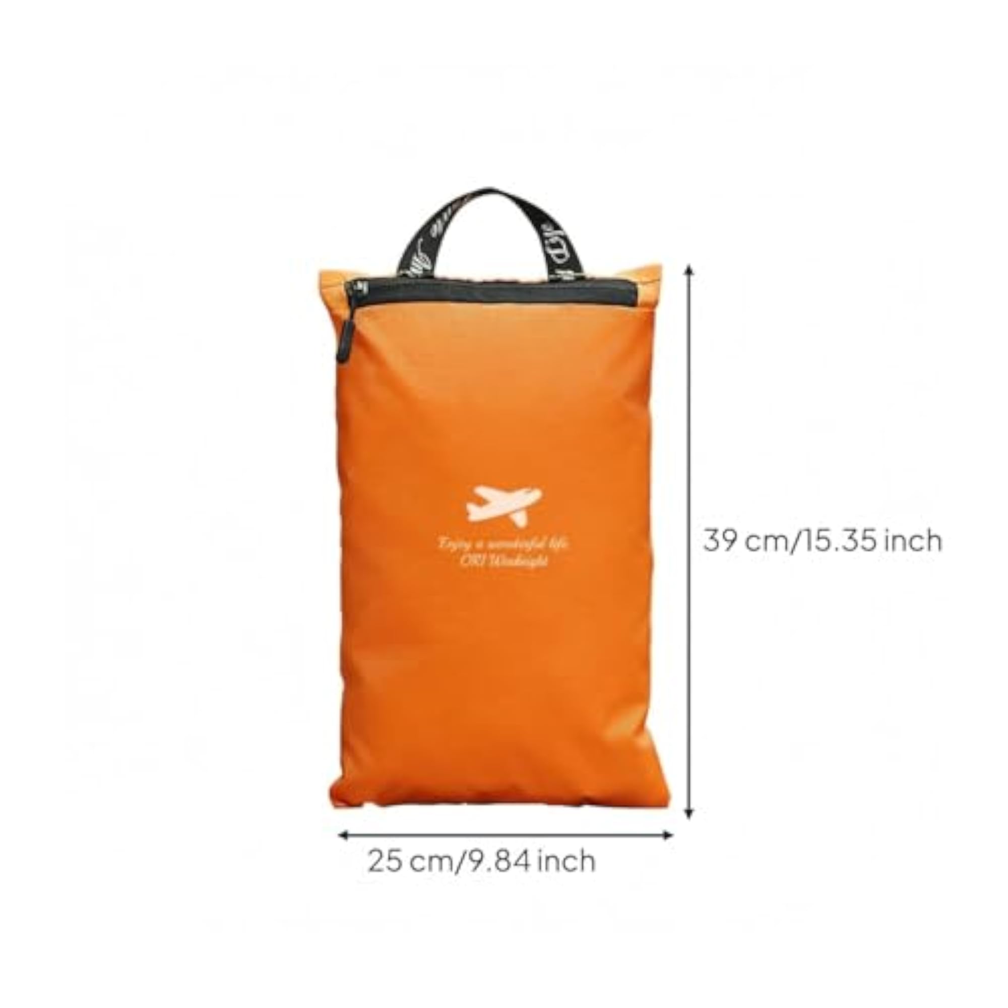 Zippered Waterproof Storage Bag with Carry Handle, Yellow